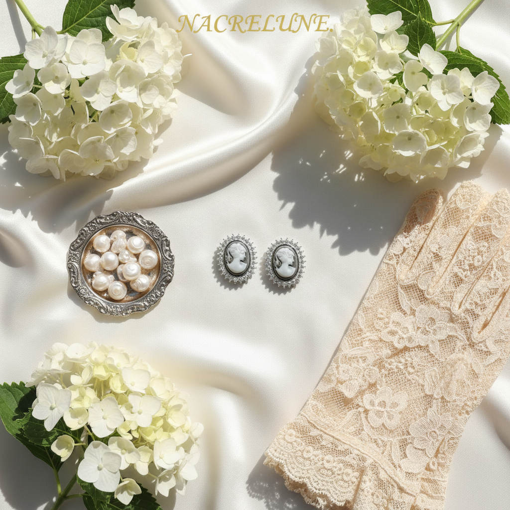 Boucles d'oreille camée fantaisie nacrelune.com boucles d'oreille