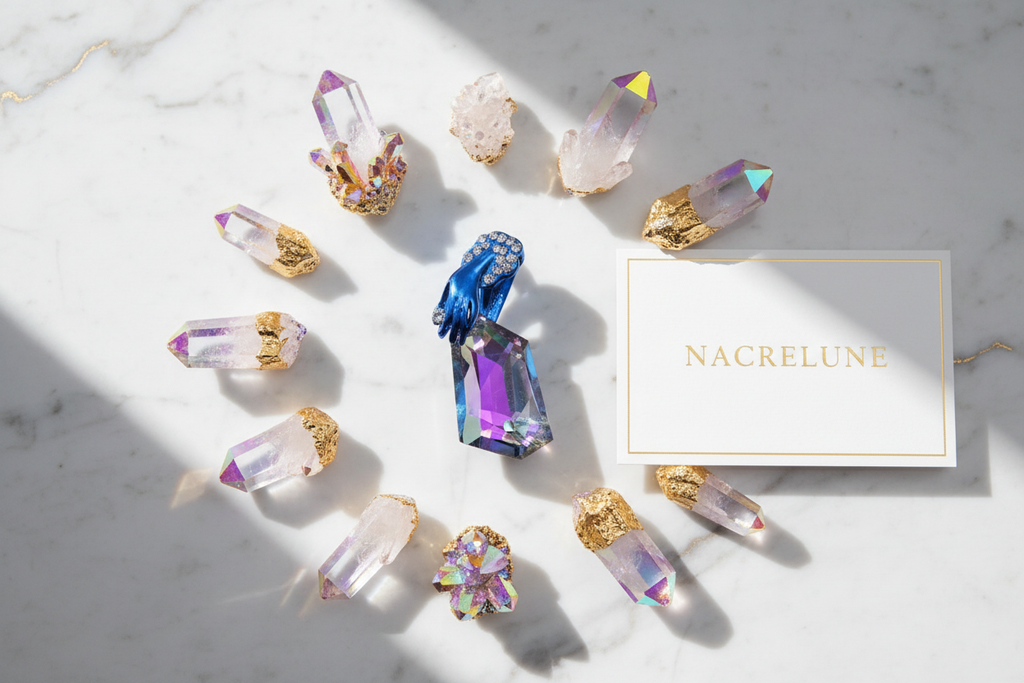 Pendentif en zirconia multicolore nacrelune.com pendentif